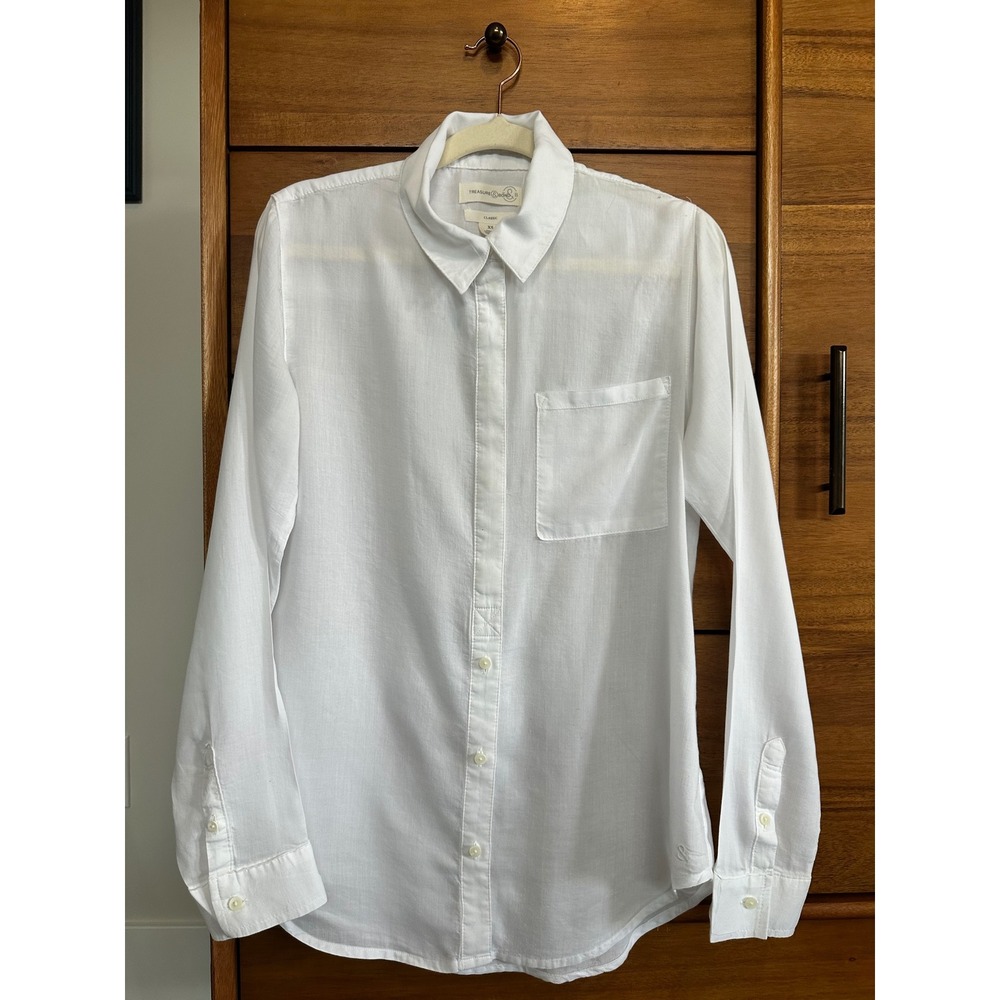 Treasure & Bond Classic Button Down XS White Excellent